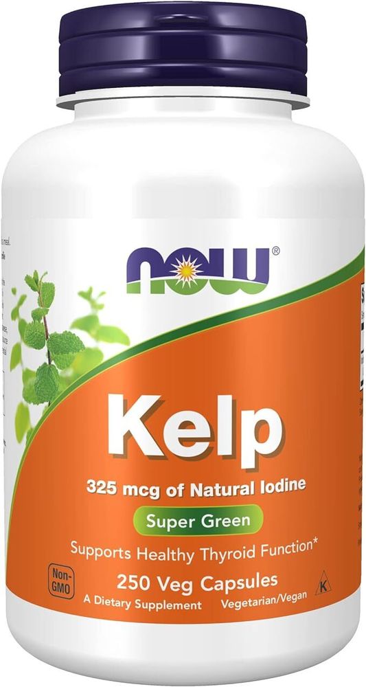 Now Foods Kelp 150 mcg of natural iodine 200 tabs / Бурые водоросли Келп