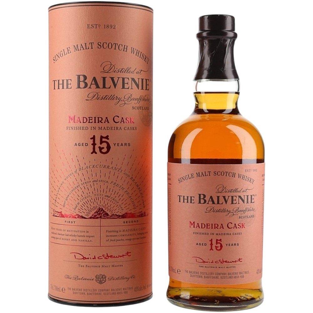 Виски The Balvenie 15 Y.O. Madeira Cask 0,7 л. В тубе