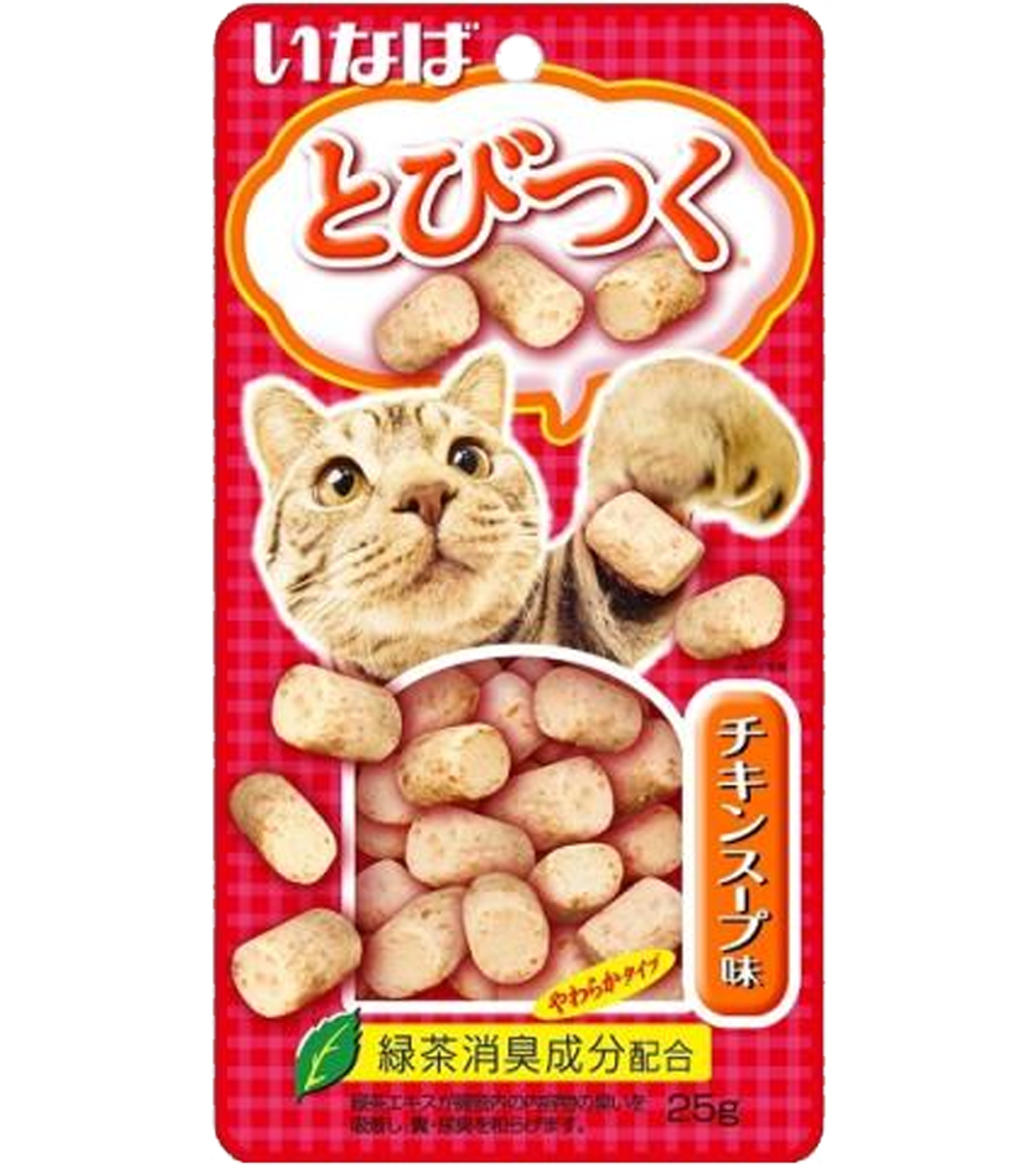 Inaba Tobitsuko Запеченое лакомство со вкусом куриного бульона 25гр.