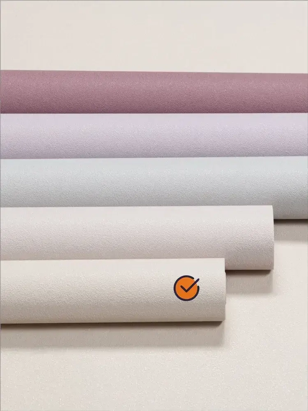 Обои флизелиновые БЕЖЕВЫЙ ЛАТТЕ однотонные с эффектом окрашенной стены 1.05х10.05 моющиеся для гостиной, спальни, кухни