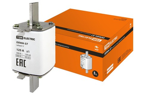 Плавкая вставка предохранителя ППНН-37, габарит 2, 125А TDM SQ0713-0027