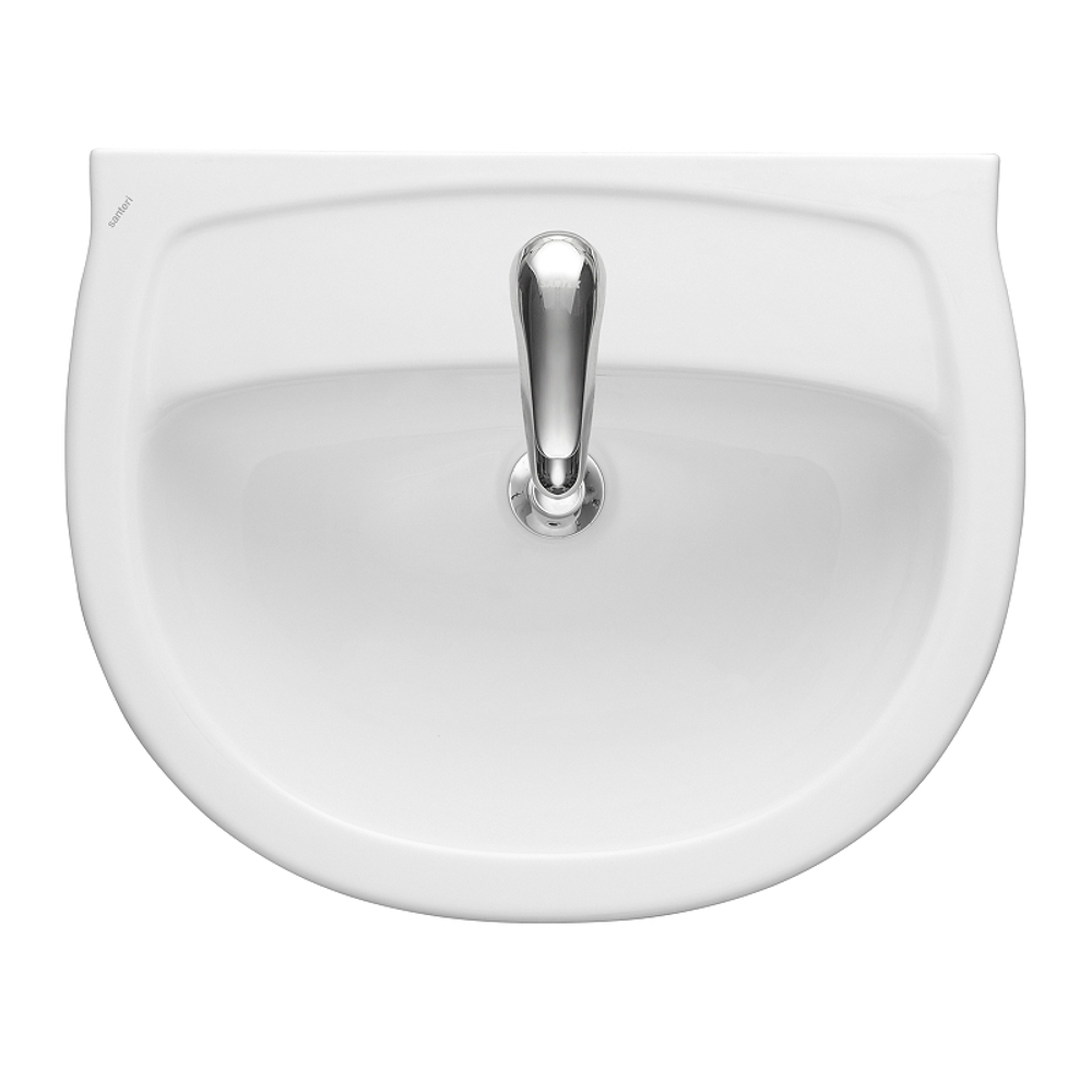 УМЫВАЛЬНИК SANTERI ВЕРСИЯ С ПЕРЕЛИВОМ БЕЛЫЙ