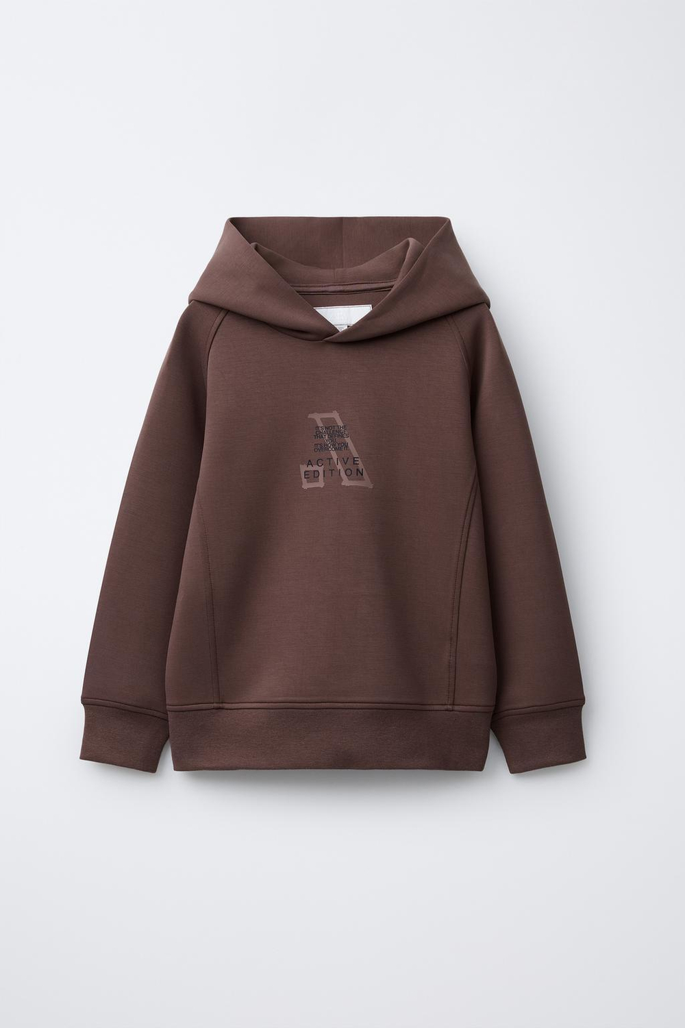 ZARA ХУДИ SPORTY С КАПЮШОНОМ, ГРАНАТОВЫЙ