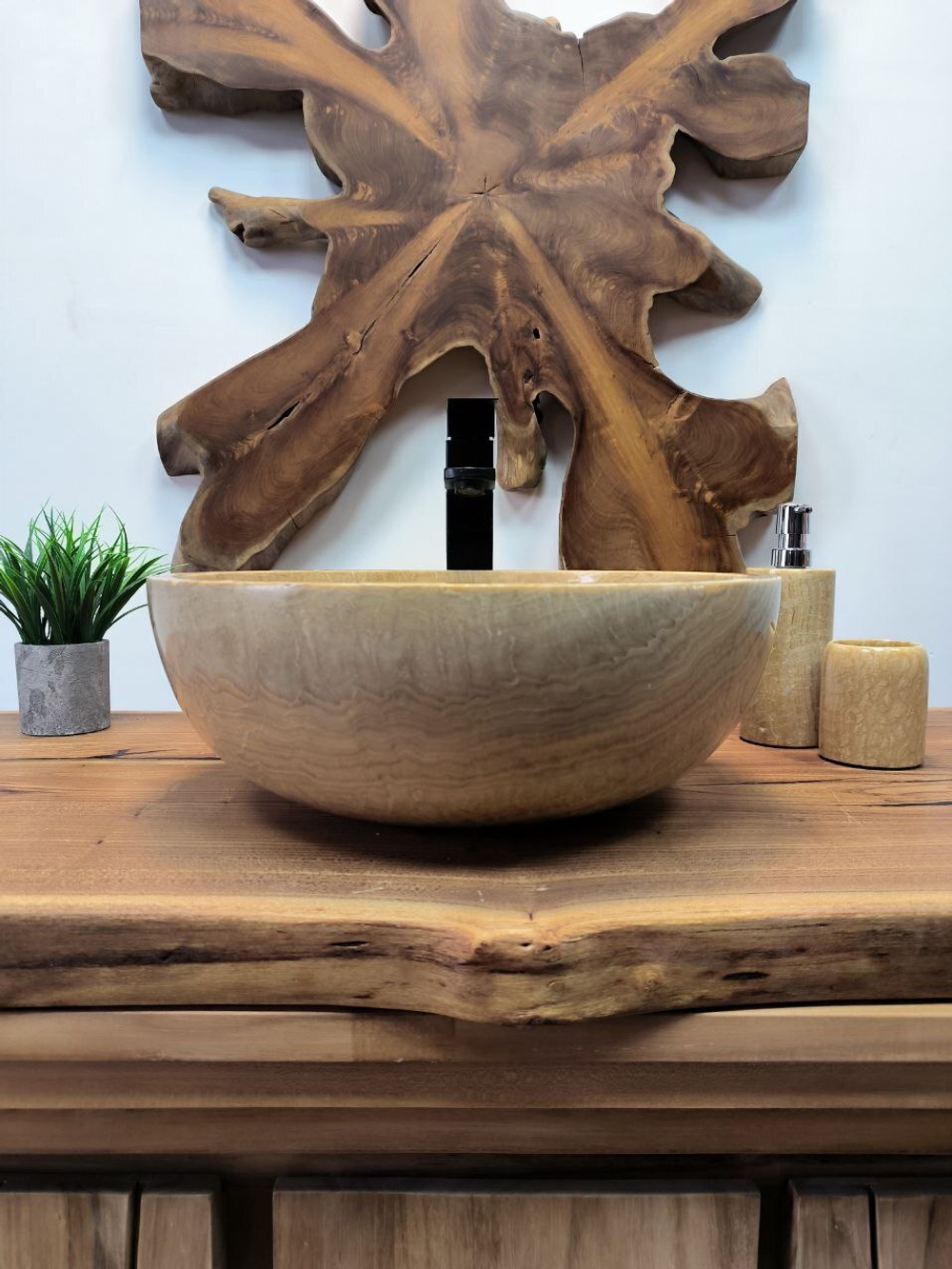 Раковина из оникса Bowl Sunset BO-65705 40*40*15 из натурального камня