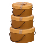 Подарочная коробка Basir 3 в 1, круглые с крышкой, размер 22*12/20.5*10/18.5*8.5 см (диаметр*высота), ассорти