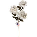 Искусственные цветы «FLOWERS GLAMOUR» 70см Гортензии 3 цветка белые