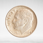 USA, 1 Dime, 1964 - Roosevelt Silver Dime, XF