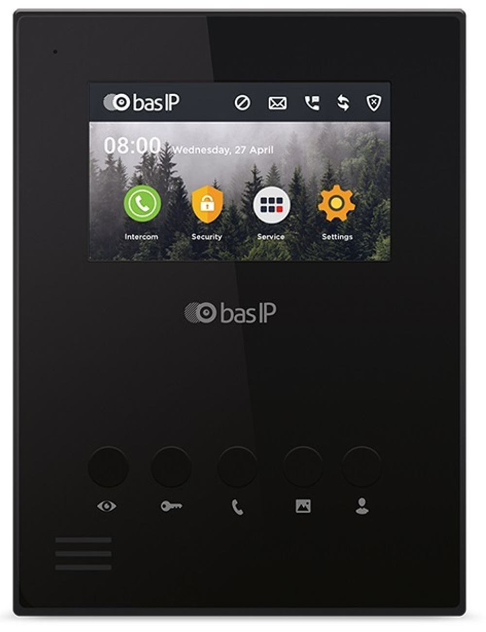 Видеодомофон  BAS-IP AU-04LA BLACK