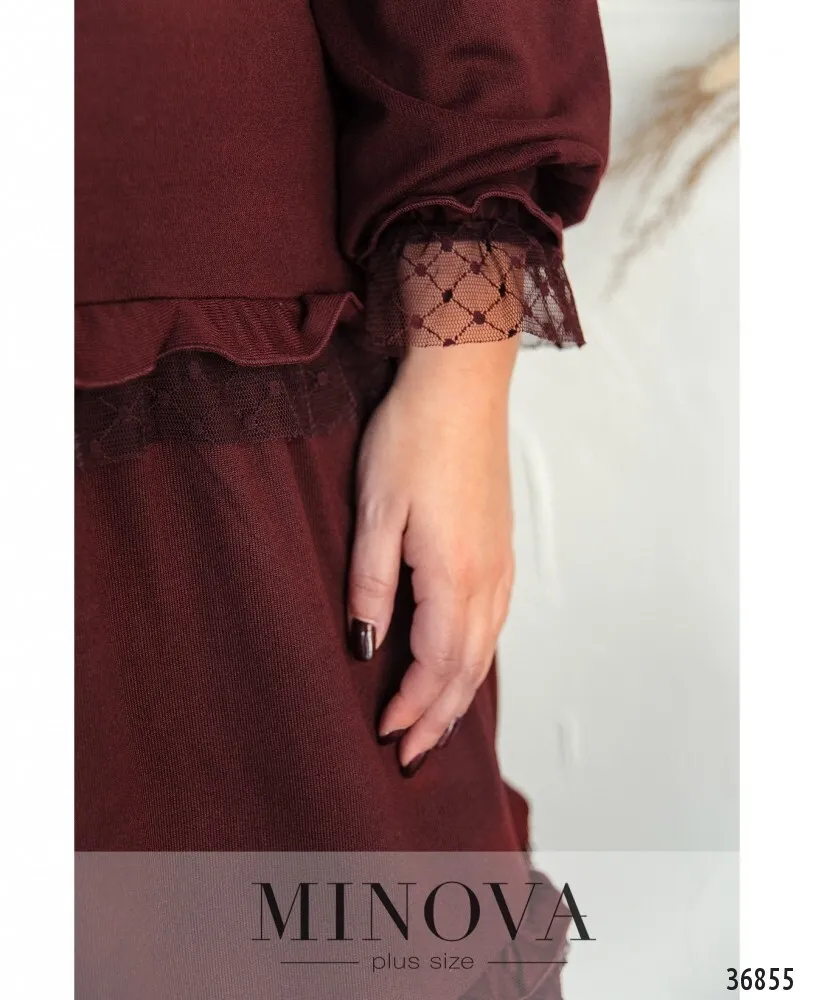 Платье 3130-В-бордо Minova