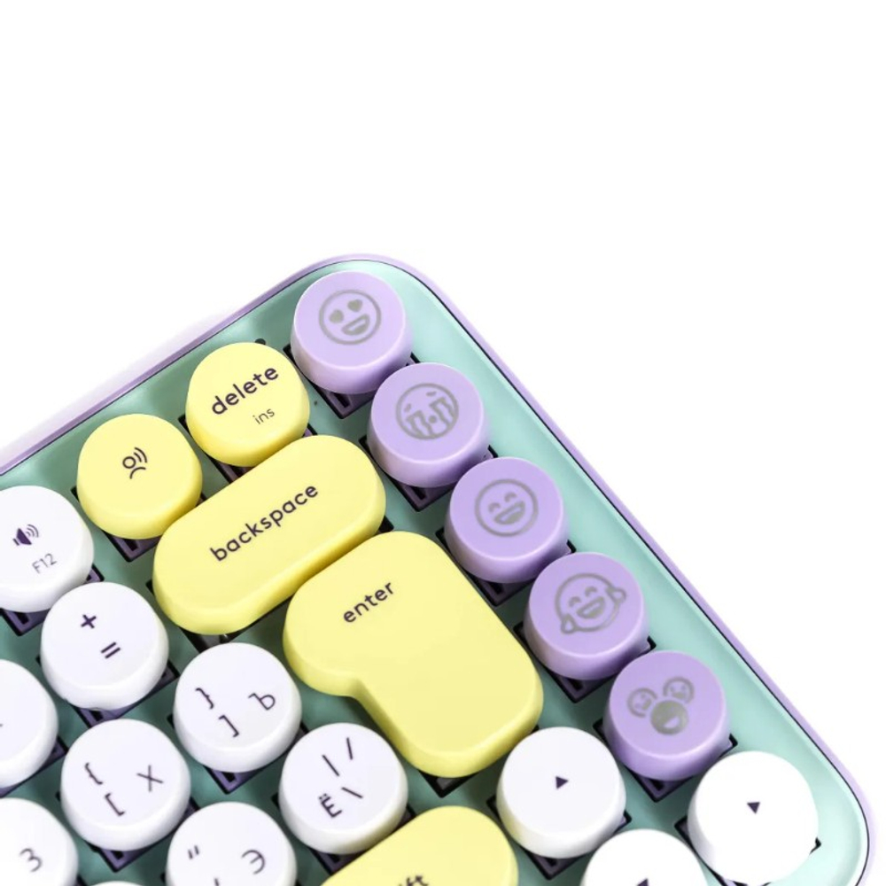 Клавиатура Logitech POP Keys - DAYDREAM MINT - RUS. (механическая, беспроводная 2.4 GHz, Bluetooth)