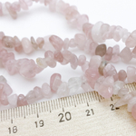 Розовый кварц, крошка 4-8 мм, цена за нить 38 см