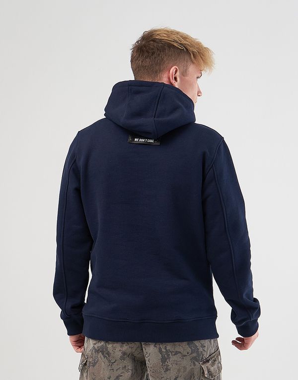 Худи We Don’t Care Basic Logo Hoodie Navy - фото 3