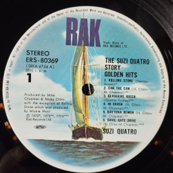 Винтажная виниловая пластинка LP The Suzi Quatro Story Golden Hits (Japan 1975) (Obi) Devil Gate Drive