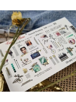 Lucky Rose Слайдеры наклейки для ногтей Foil 93