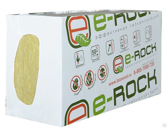 Утеплитель Ecorock -30 (НГ) 100мм 4,32м2 (6 плит)