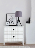 Панель самоклеящаяся 60*90см "Клеточка" белая