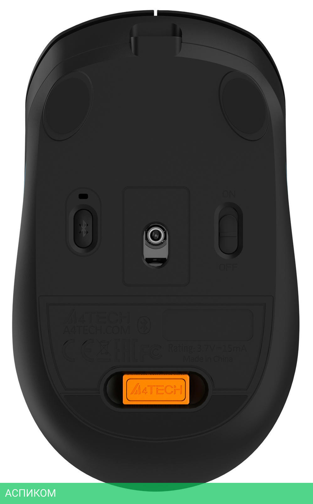 Мышь A4Tech Fstyler FB10C черный/синий