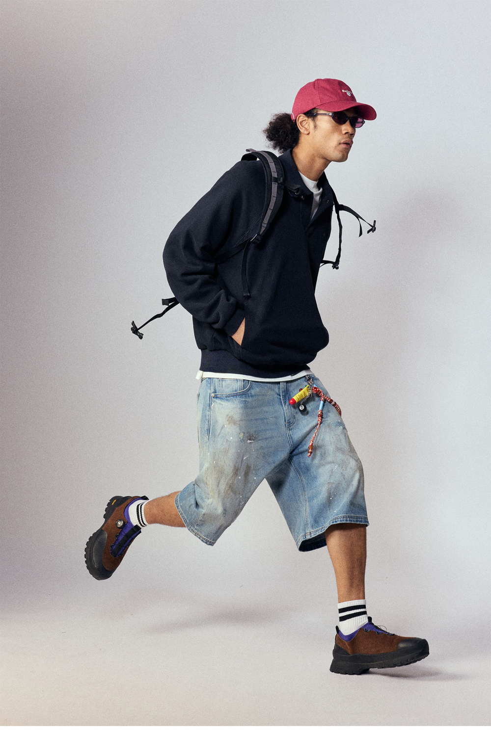 Monterest Outdoor Retro Loose-Fit Polo Navy