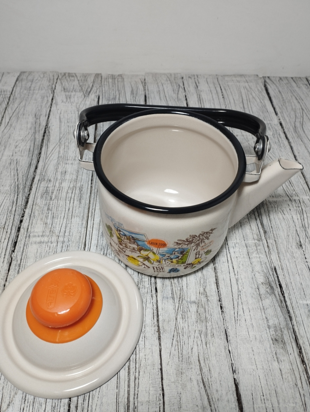 Чайник 1 л с рисунком Греческая кухня 27071-33/4