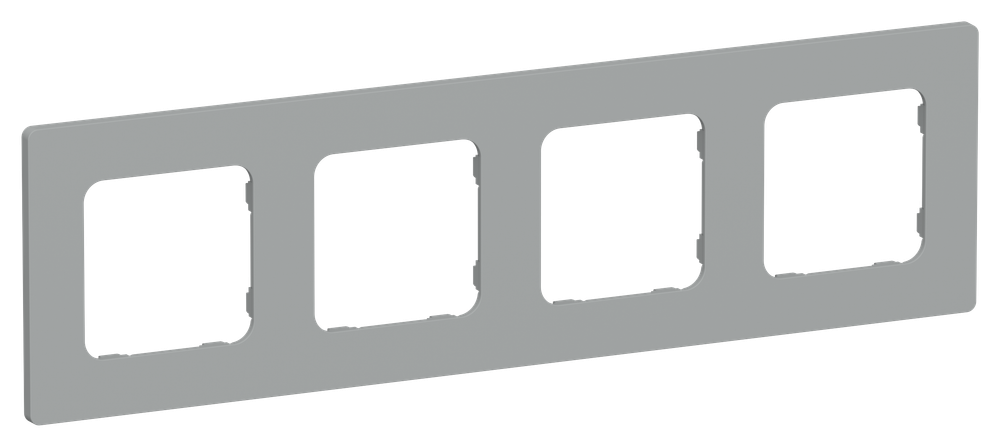 FLITE Рамка 4-местная РУ-4-К-ФлС серый IEK