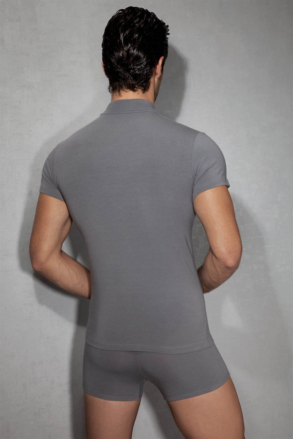 Мужская футболка с воротником-стойкой Doreanse City (Размер: L) (Цвет: белый)