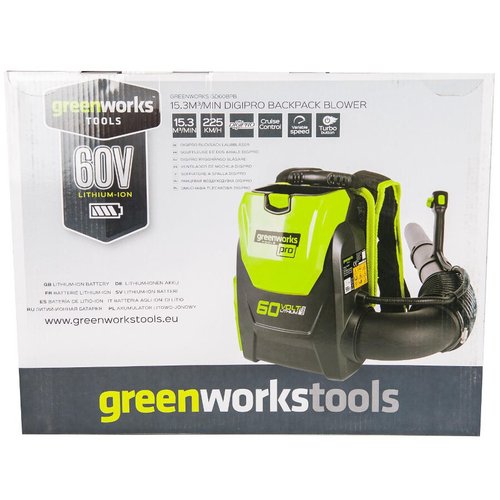 Воздуходувка GREENWORKS ранцевая 60V без акк и з/у   2402307