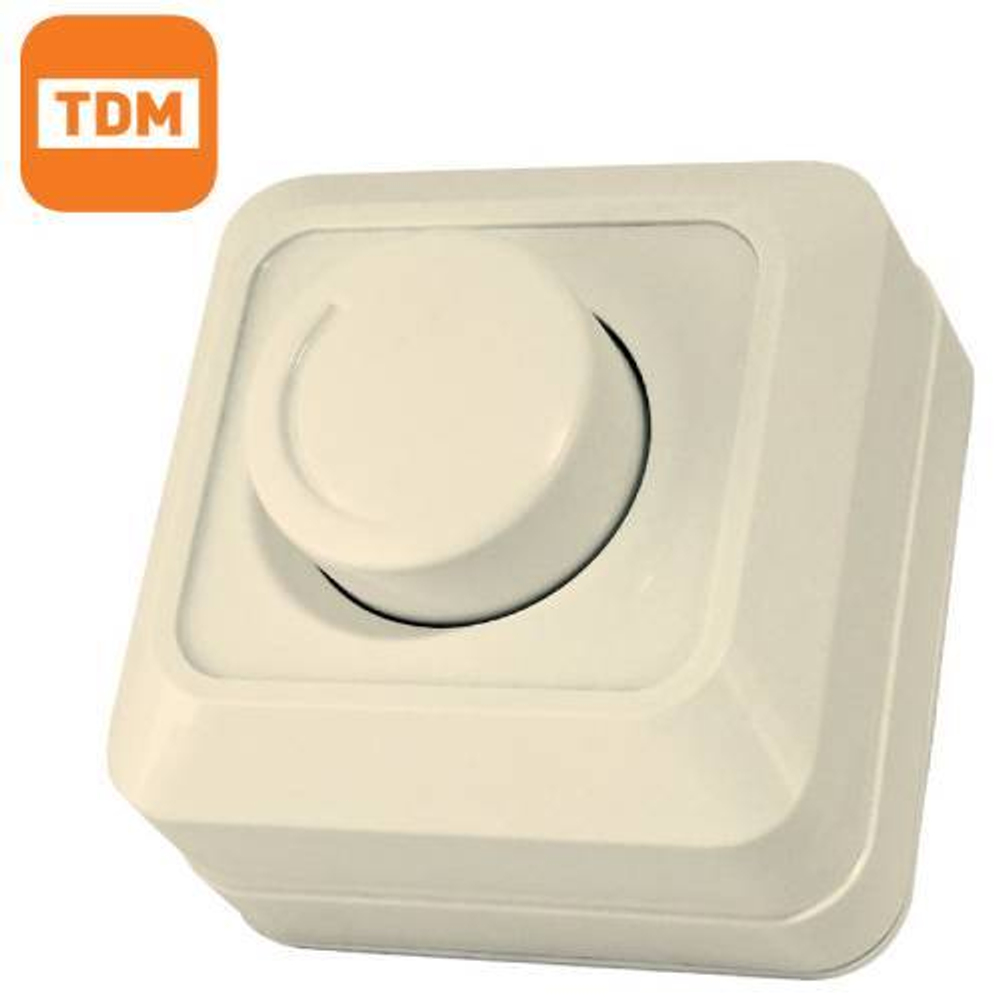 Диммер накл. 600Вт IP20 (слоновая кость) Ладога TDM SQ1801-0209