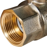 Кран шаровой полнопроходной STOUT - 3/4" (ВР/ВР, PN40, Tmax 150°C, ручка-рычаг черная)