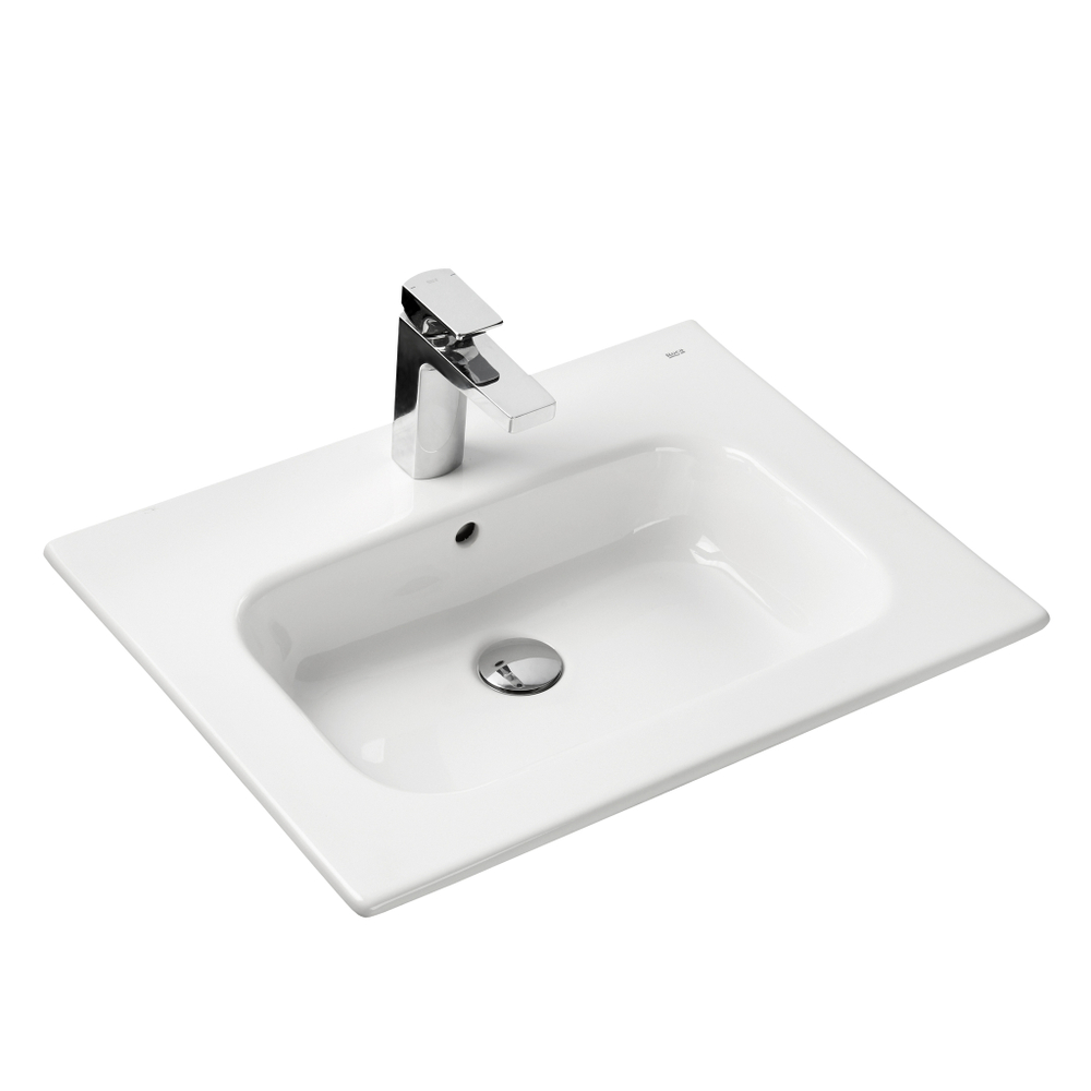 Тумба Lago 600 2 ящика светлый дуб/Раковина Victoria-N Unik 60, ZRU9307639