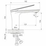 Смеситель для умывальника 35k MIXLINE ML25-04 "Real"
