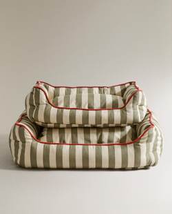 Лежак для животных Zara Home, в полоску с кантом, 50 40 18 см