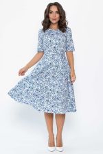 Платье Стиляги (бело-голубое) П13998-16М LT Collection