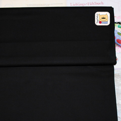 Ткань для пэчворка 20514 (однотонный черный) 45х55см