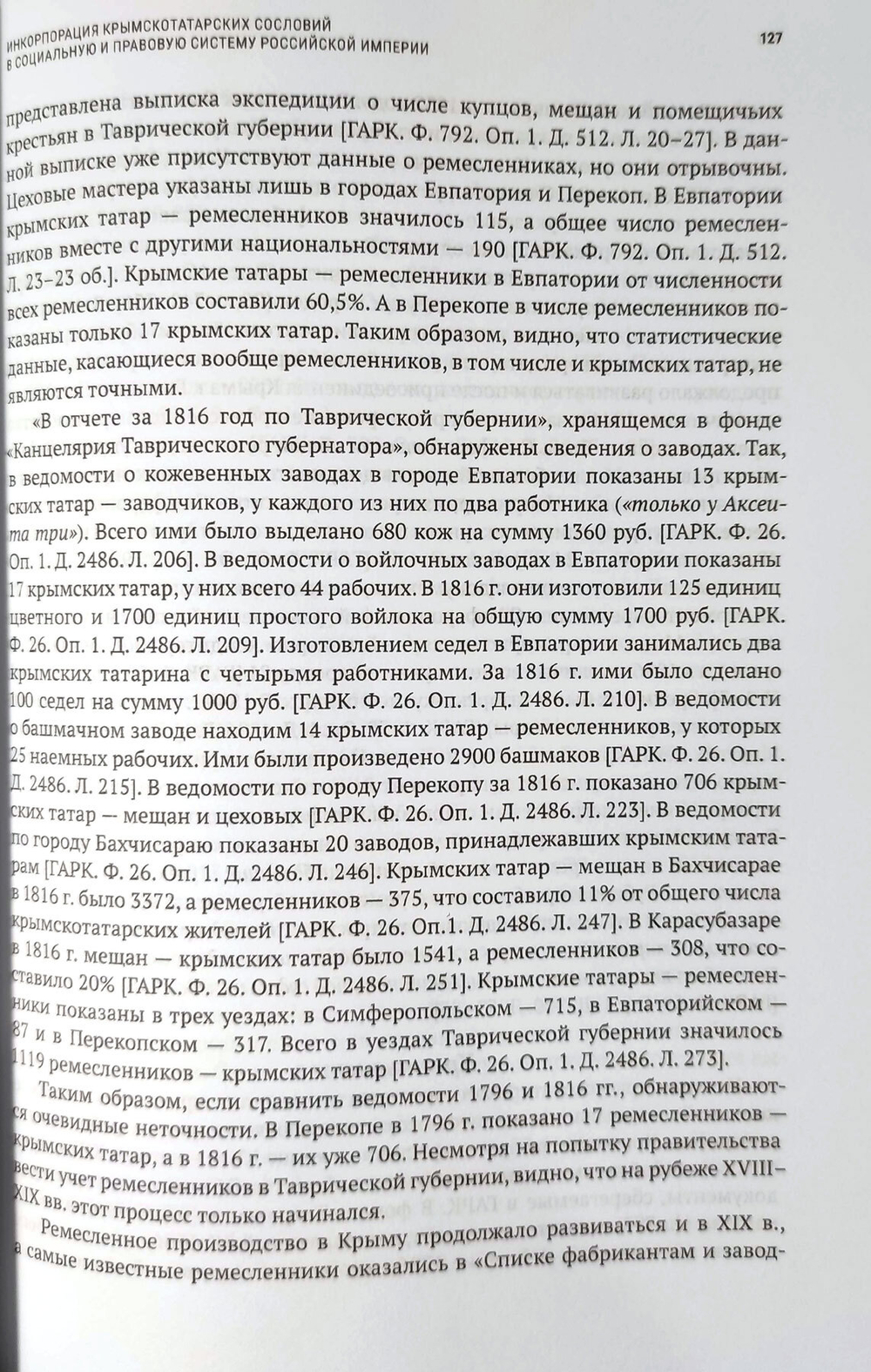 Проблемы интеграции Крыма в состав России 1783-1825