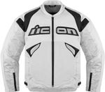 Мотокуртка - ICON SANCTUARY (кожа, белая)