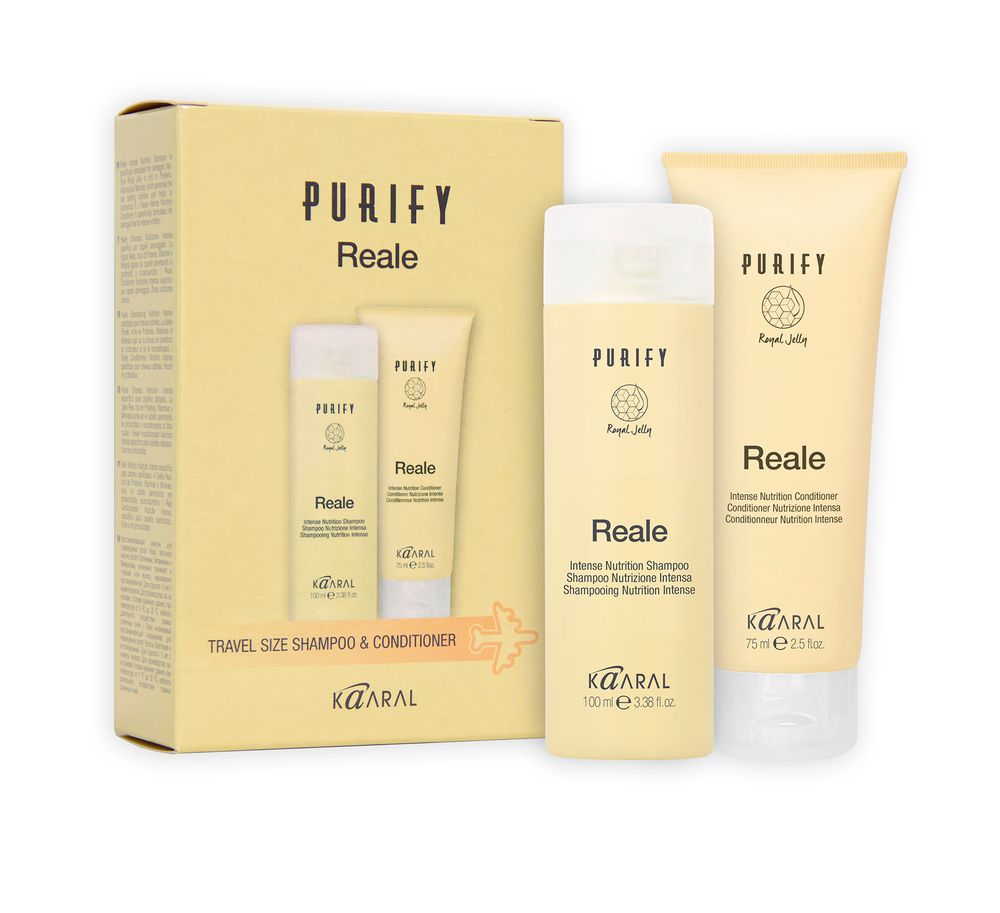 Набор KAARAL Purify Reale Travel Kit Shampoo &amp; Conditioner восстанавливающий (шампунь 100 мл. + кондиционер 75 мл.)