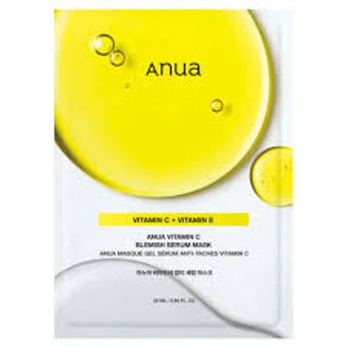 Anua Vita C Blemish Serum Mask осветляющая тканевая маска с зелёным лимоном