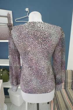 Блуза с цветочным принтом 46 размер