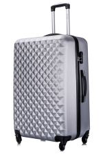 Большой чемодан L'Case Phatthaya, серебристый