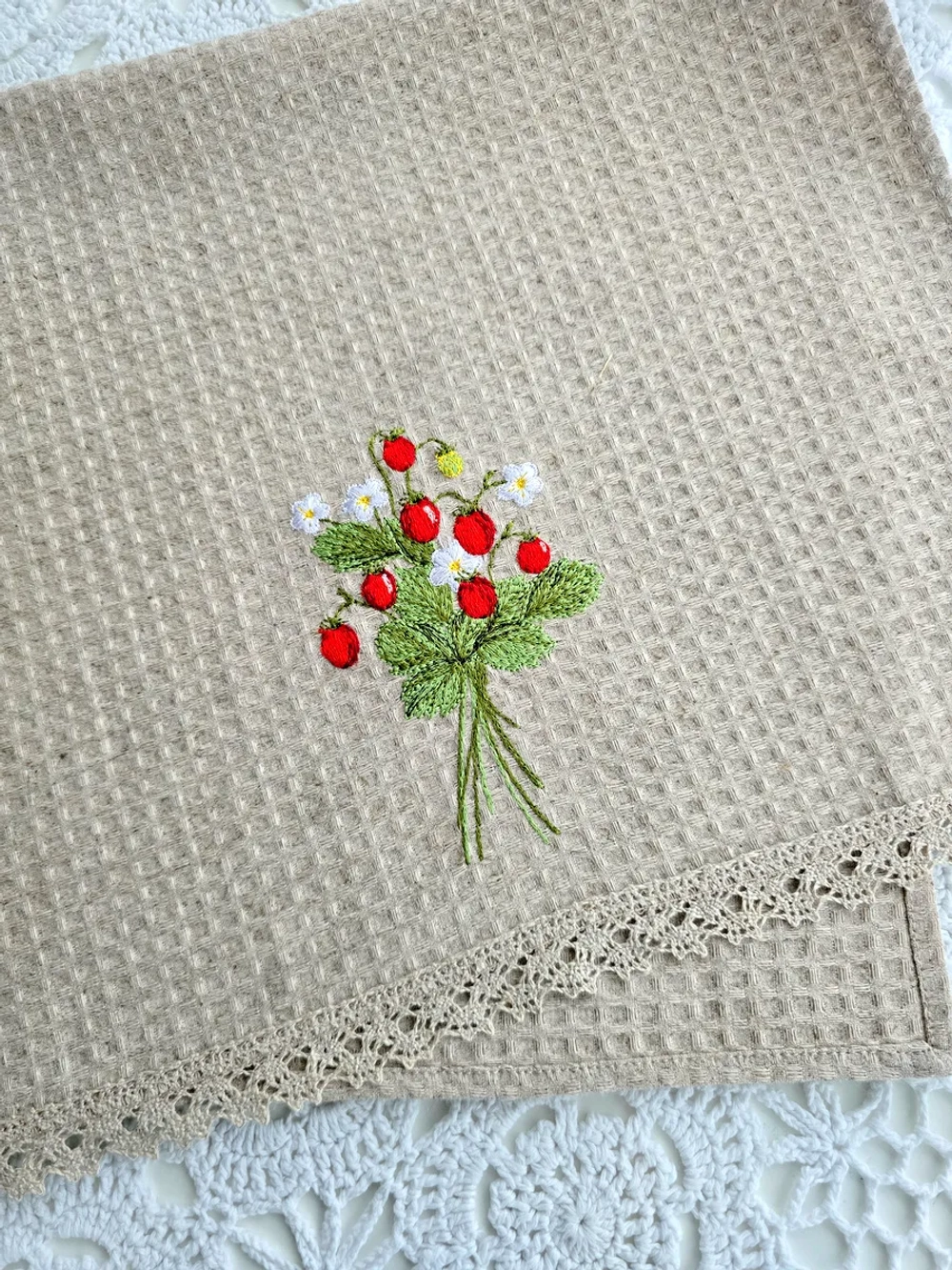 Полотенце для кухни "Земляничка"