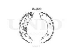 Колодки тормозные бараб. задние UNIO BRP-10023