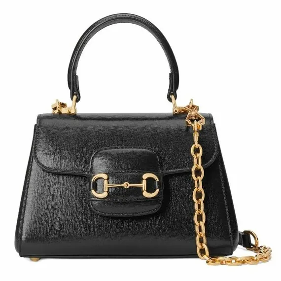 Женская мини-сумка Gucci Horsebit 1955 черный