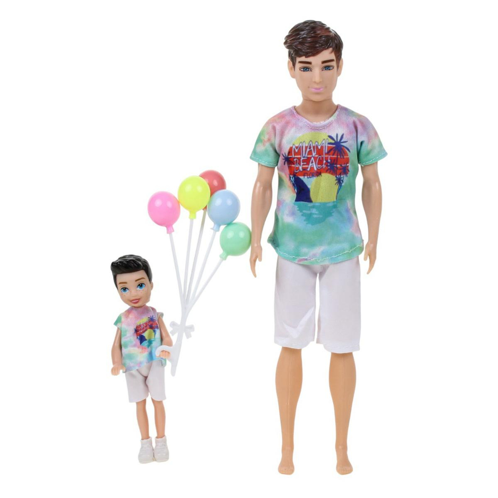 Кукла тип Модель с ребенком и аксессуарами, коробка YY2077