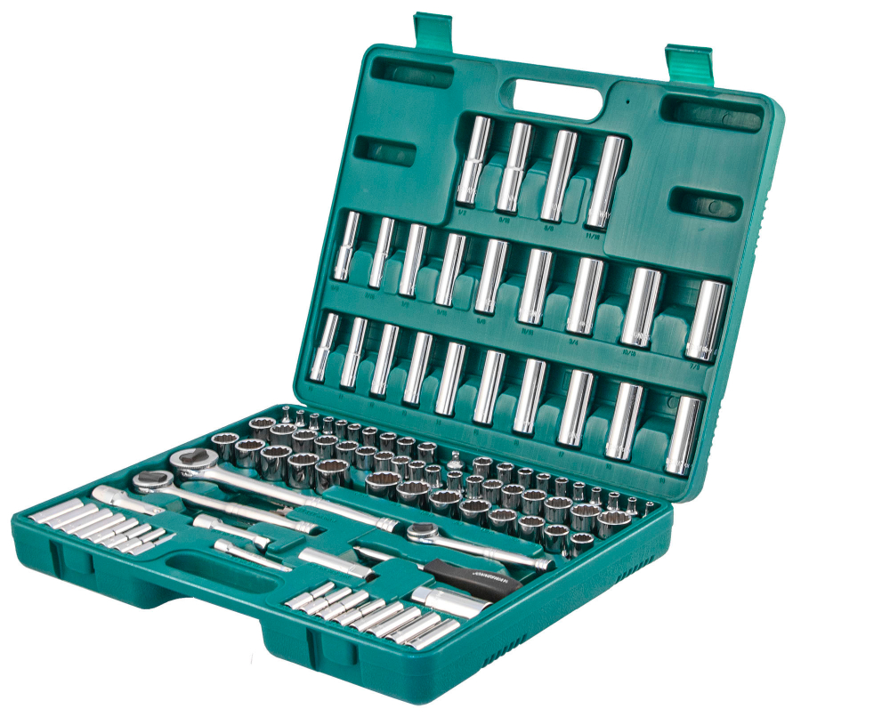 S05H48107S Набор инструмента универсальный 1/4", 3/8" и 1/2"DR, 107 предметов