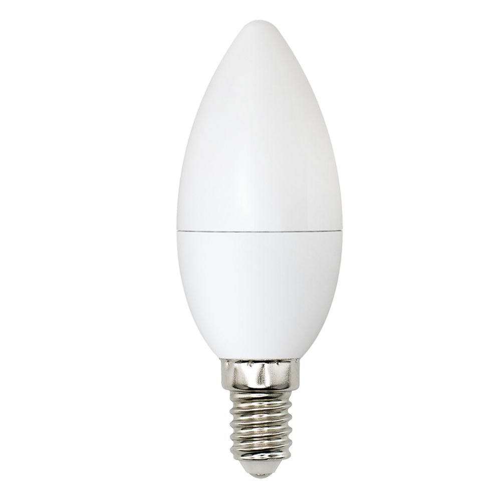 LED-C37-6W-WW+NW-E14-FR PLB01WH Лампа светодиодная. Форма свеча. матовая. Серия Bicolor. Теплый белый свет Белый свет. Картон. ТМ Uniel.