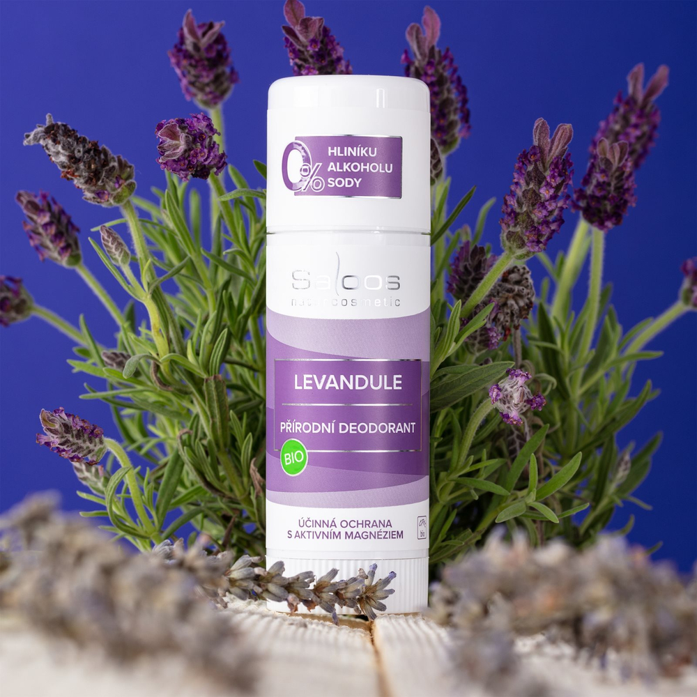 Saloos Bio Deodorant Lavender - стик-дезодорант /   50  ml  / GTIN 8594031324850
