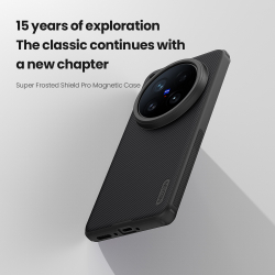 Чехол противоударный от Nillkin c поддержкой MagSafe для Vivo X200 Ultra, серия Super Frosted Shield Pro Magnetic Case