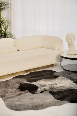 Ковер Мосси стриженный темно-серый