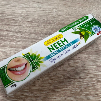 Зубная паста Khojati LooLoo Neem Ним (без парабенов, триклозана и фторида натрия) 10 г