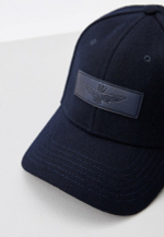 Кепка AERONAUTICA 1147 синий нашивка лого